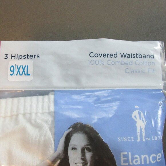 Jockey Women's 3-Pack Elance Hipster Panty Underwear, Ivory Sand Pink, 9 / XXL - Picture 8 of 8